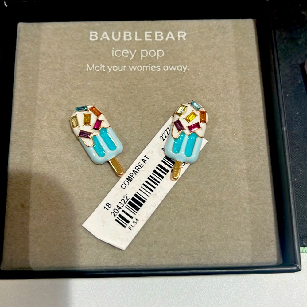 Baublebar Popsicle Sprinkle Ice cream Statement earrings